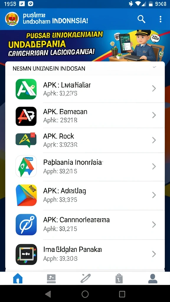 Tampilan antarmuka AFAF yang menarik.
