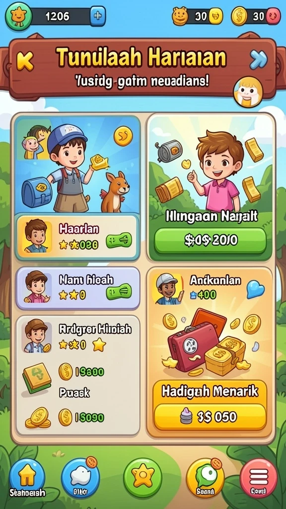 Mode multiplayer yang memungkinkan bermain dengan teman.