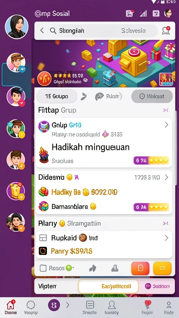 Tampilan karakter utama dalam aksi.