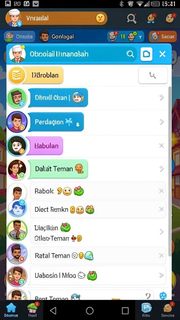 Tangkapan layar menampilkan momen seru saat bermain dengan teman.