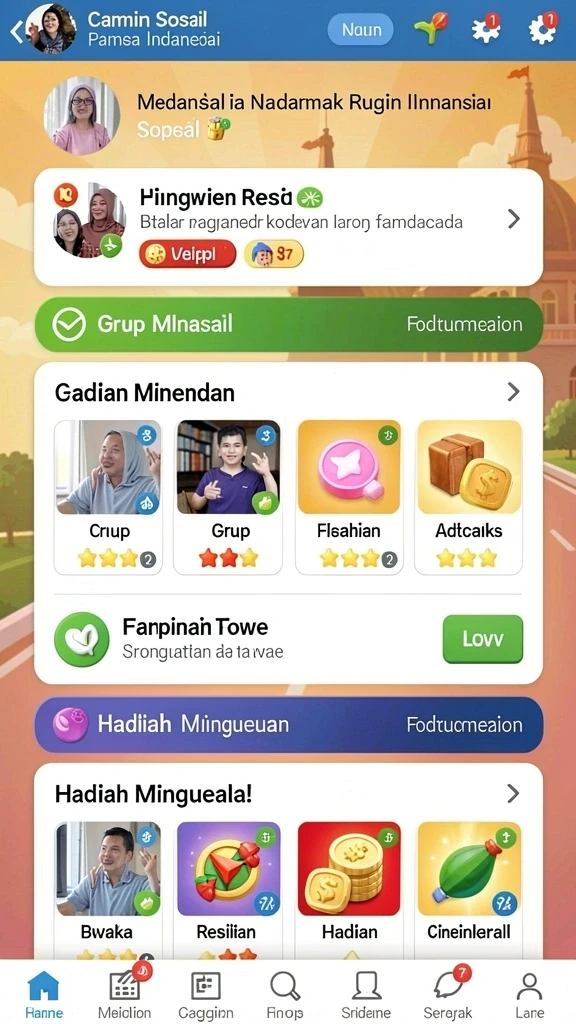 Screenshot menunjukkan momen seru dalam permainan.