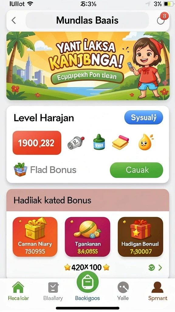 Level menantang dengan desain menarik.