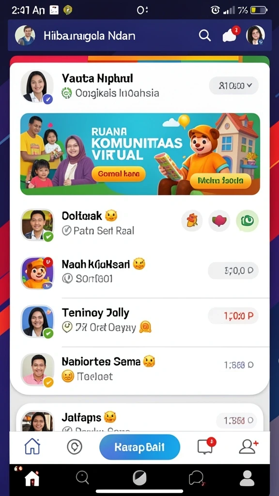 Karakter dengan variasi yang unik.