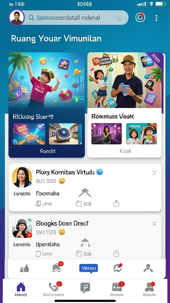 Menampilkan berbagai karakter yang dapat Anda pilih.
