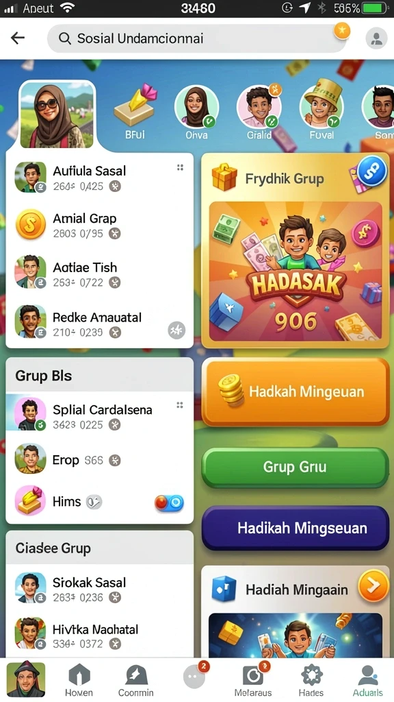Bonus dan hadiah menarik untuk pemain.