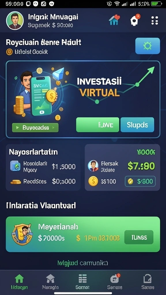 Fitur permainan yang bervariasi dan seru.