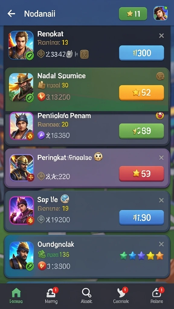 Tampilan awal QTGAME yang memikat dan mudah dinavigasi.
