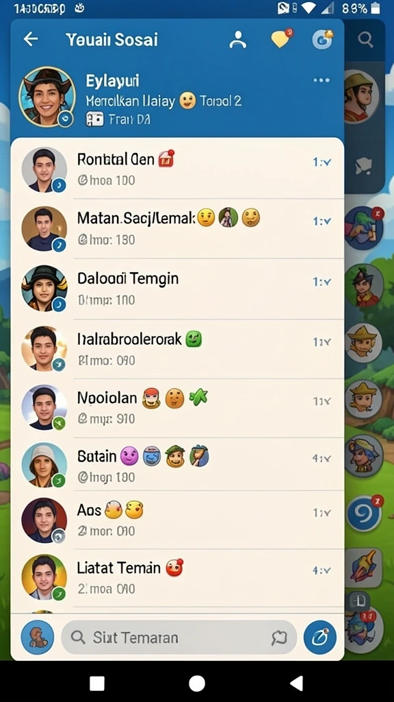 Tangkapan layar menunjukkan peta baru yang menarik.