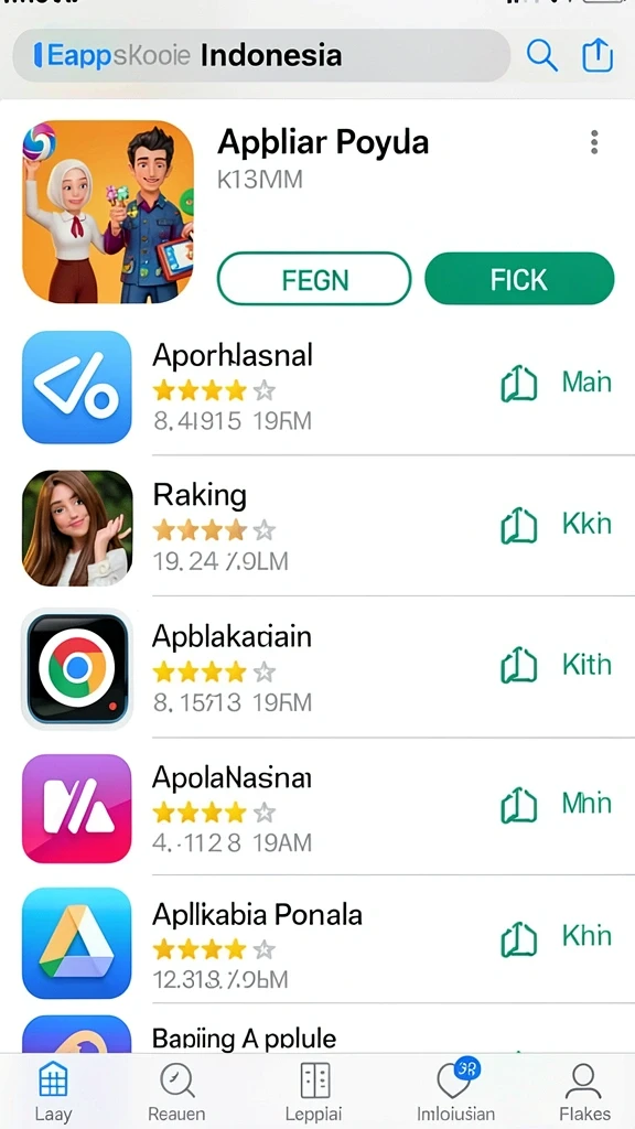 Karakter yang dapat dikustomisasi dengan berbagai aksesoris.