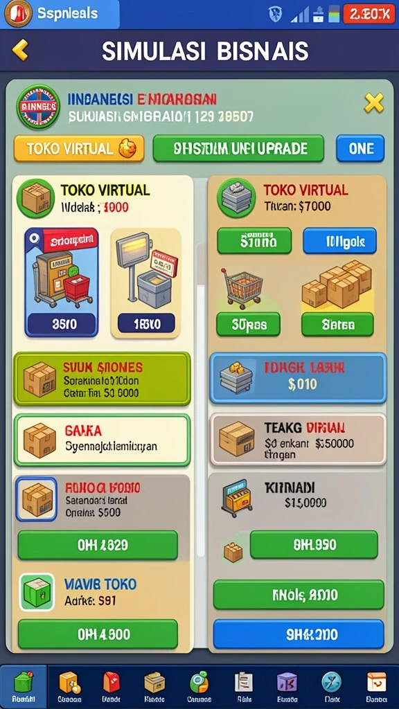Karakter menarik dan beragam pilihan.