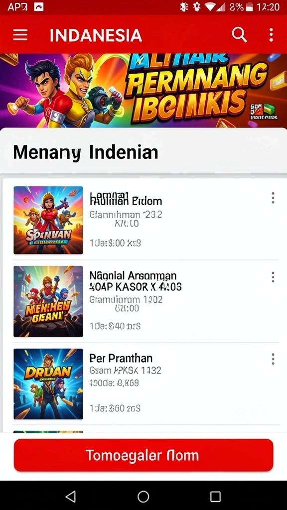 Karakter unik yang dapat dipilih sesuai gaya bermain.