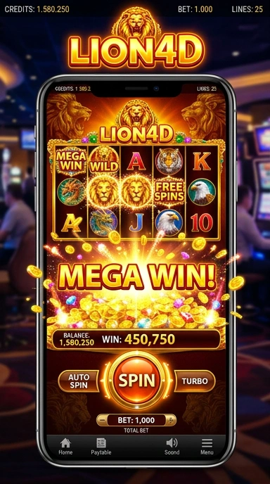 lion4d — layar beranda