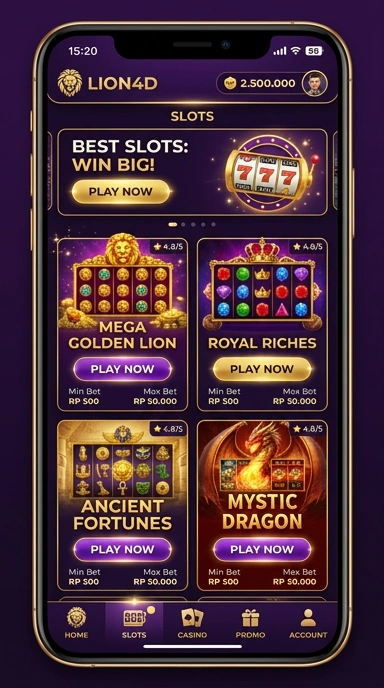 lion4d — menu pengaturan
